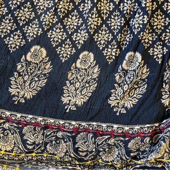 Anthropologie Maeve Maplewood Dress XSP Paisley Bohemian V-neck Festival Mini - Picture 3 of 12